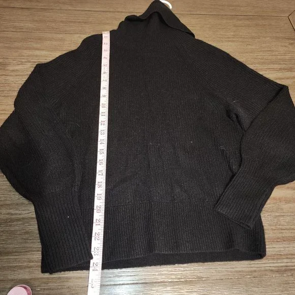 Quince Baby Alpaca-Wool Turtleneck NWT Black XS - Picture 2 of 8